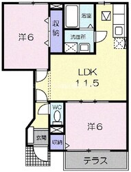 プラスペラティＡの物件間取画像